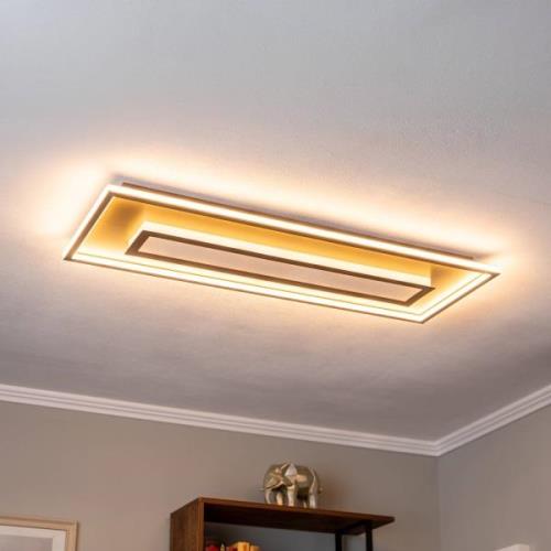 Lindby Pekela LED-loftlampe, kantet, 110 x 40 cm