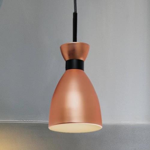 Stilfuld pendellampe Retro med kobberfinish