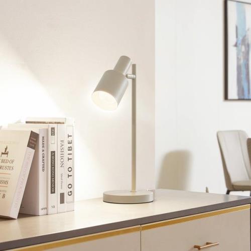 Lindby bordlampe Ovelia, beige, jern, E27