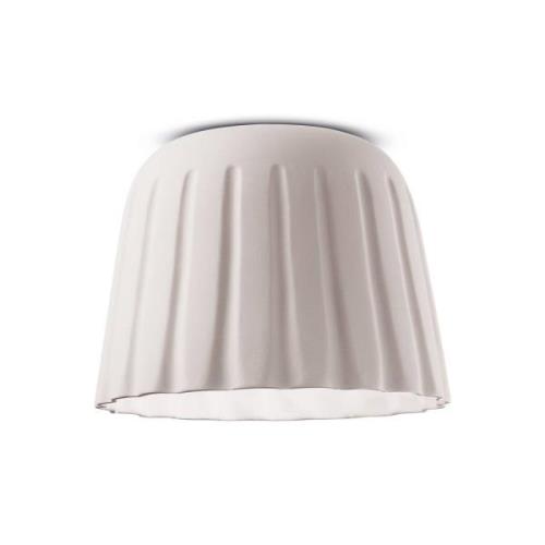 Loftslampe Madame Gres keramik højde 29 cm, hvid