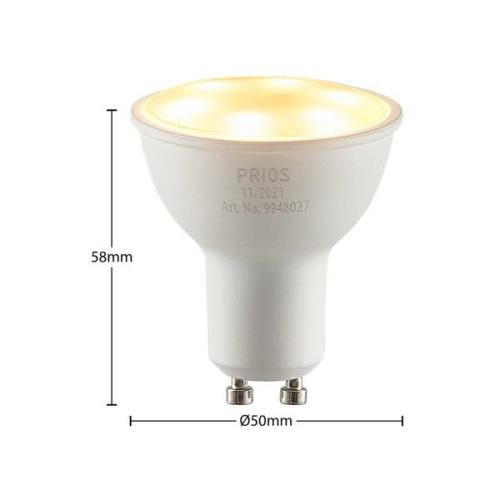 LED-reflektor GU10 5 W 2.700 K 120° sæt med 10 stk