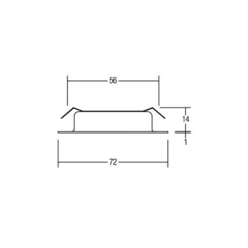 BRUMBERG LED-indbygningsdownlight BB17, tænd/sluk, hvid