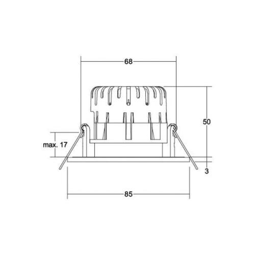 BRUMBERG LED-spot BB20 IP65 tænd/sluk-tilslutningsboks sort mat