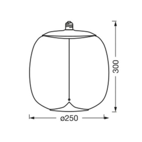 OSRAM Vintage 1906 Big Oval, smoke, E27, 1.800 K, glødetråd