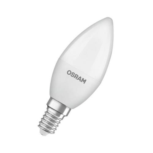 OSRAM LED Classic Star, stearinlys, mat, E14, 4,9 W, 4.000 K