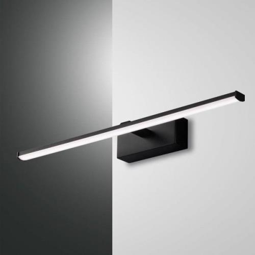 Nala LED-væglampe, sort, bredde 50 cm