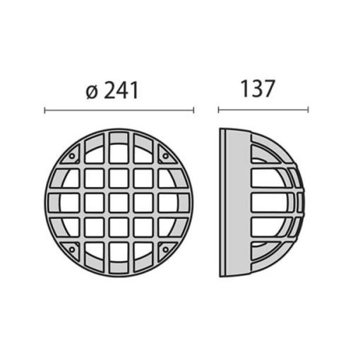 Øko+21/G udendørs væglampe, E27, metallic antracit