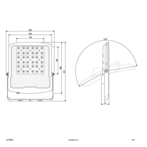 EVN Panthera udendørs LED-spot IP65 100 W 4.000 K