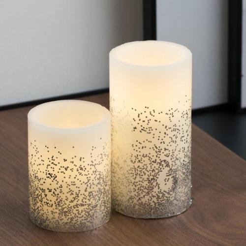 Pauleen Glowing Glitter Candle LED stearinlys sæt med 2 stk