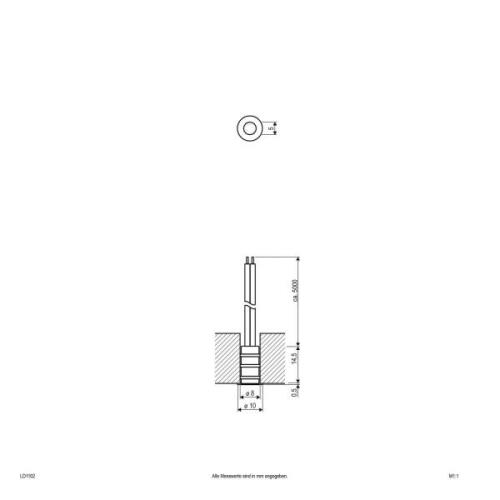 EVN LD1102 lampe 12 V IP68 Ø1 cm 0,1 W 830