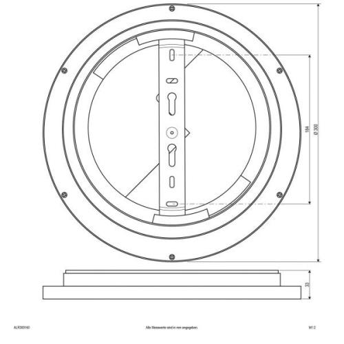 EVN ALR LED-panel, hvidt, 15 W, Ø 30 cm, 4.000 K