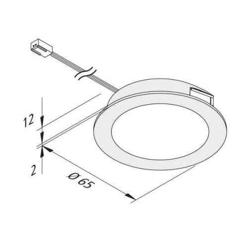 FAR 58 integreret LED-møbellys, 5 stk, 3 W 3.000 K