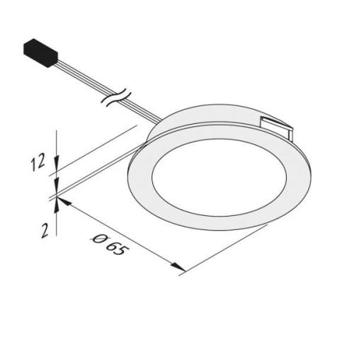 Dynamic FAR 58 integreret LED-møbellys 3 W CCT