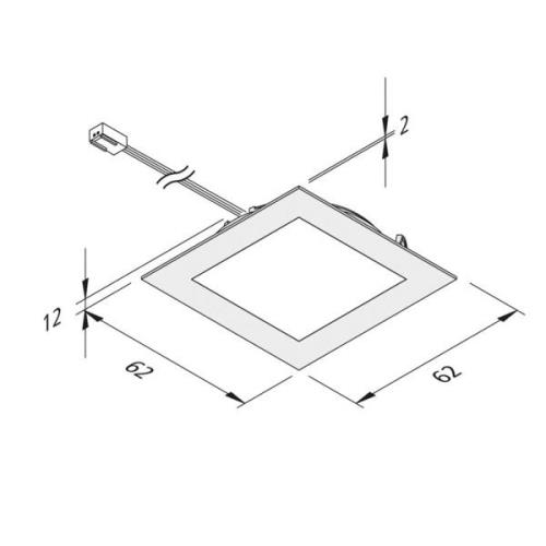 FAQ 58 integreret LED-møbellys, 5 stk, 3 W 3.000 K