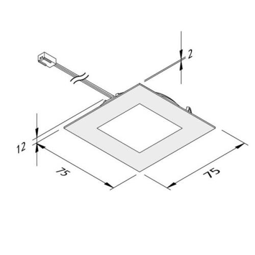 FAQ 68 integreret LED-møbellys, 5 stk, stål 4W 940