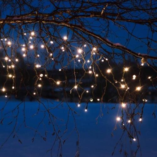 Chrissline Extra lysgardin, 100 LED'er, 2.850 K