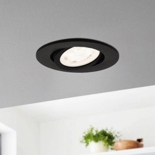 EGLO connect Saliceto-Z LED indbygningslampe, sort