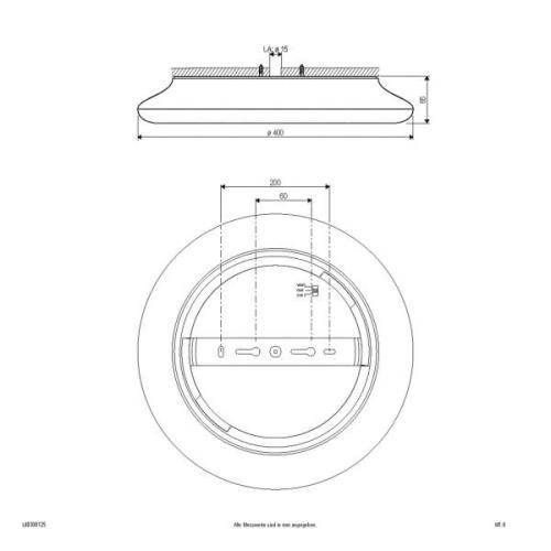 EVN Catino LED-loftslampe, CCT, 40 cm