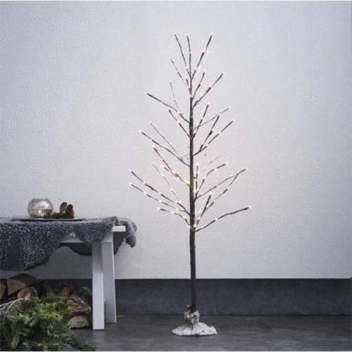 LED-dekorationstræ Tobby Tree IP44 brun højde 120 cm