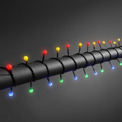 LED-lyskæde 160 lk, 12,72m udendørs brug, farverig