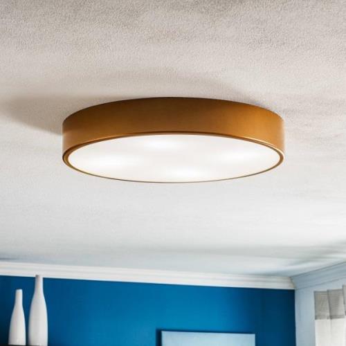 Cleo 500 loftlampe, sensor, Ø 50 cm, guld