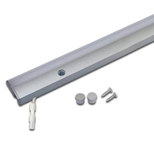 LED-underskabsbelysning ModuLite F, aluminium, 45 cm, 3.000 K, alumini...