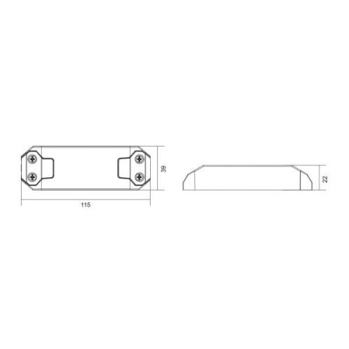 Basic LED-driver, DIM, CC, D35009UF/9W