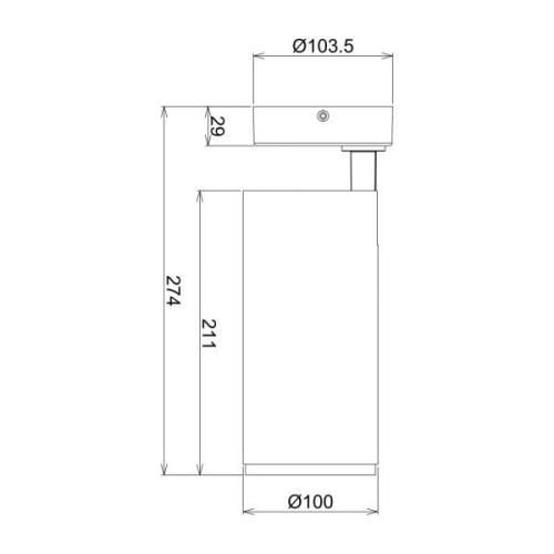 LED-loftspot Lucea, justerbar, 30 W hvid