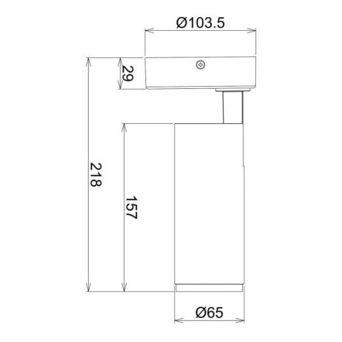 LED-loftspot Lucea, justerbar, 10 W hvid