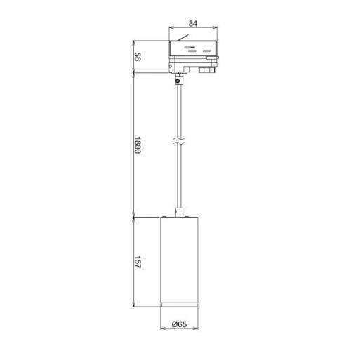 LED-pendel Lucea 3-kreds 10W sort