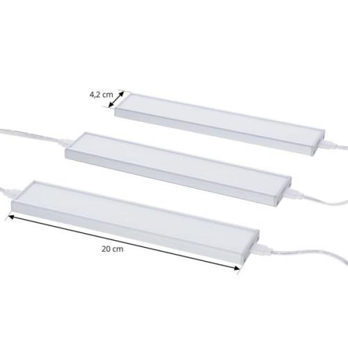 Prios Ashtonis LED-underskabsbelysning 3 stk 20 cm