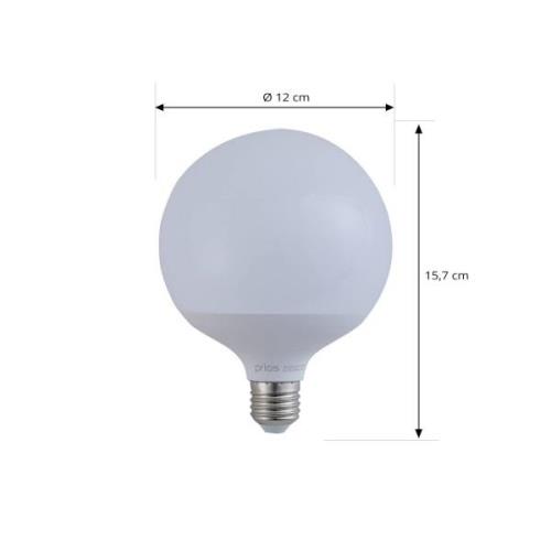 LUUMR Smart LED, E27, G125, 9W, RGB, Tuya, WLAN, mat, CCT