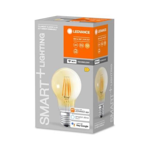 LEDVANCE SMART+ WiFi E27 6W Classic guld 2.400 K