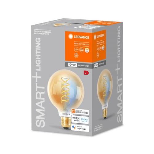 LEDVANCE SMART+ WiFi E27 8W LED G95 guld 822-850