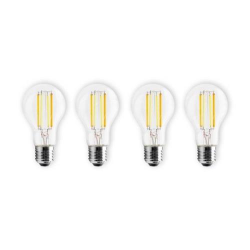 Prios Smart LED Filament E27 7W dæmpbar CCT Tuya sæt med 4 stk