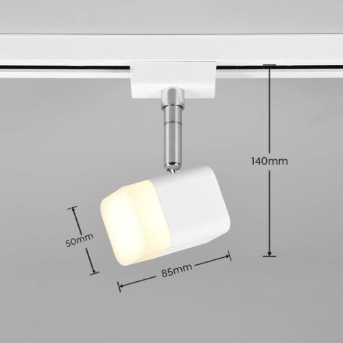 LED-skinnespot Roubaix DUOline, hvid mat