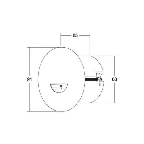 BRUMBERG Adapt wall LED-indbygningsspot, mat sort