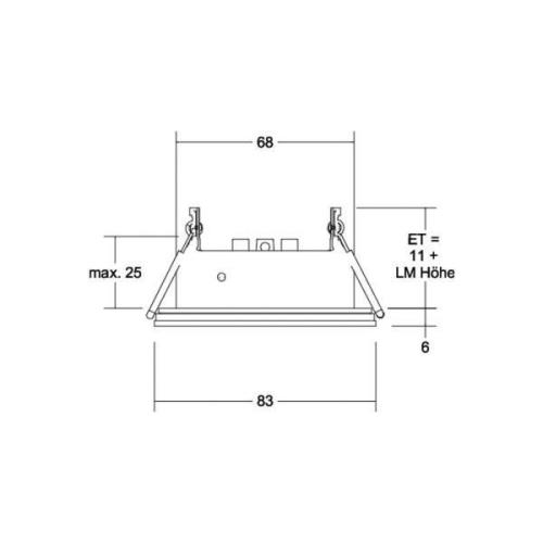 BRUMBERG Cover-Up-R modul IP44 rund, hvid