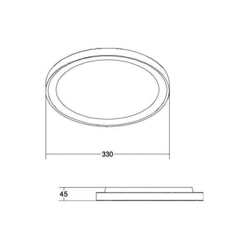 BRUMBERG Sunny Mini LED-loftslampe RC CCT hvid