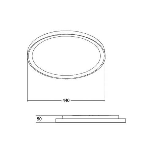 BRUMBERG Sunny Midi LED-loftslampe RC CCT hvid