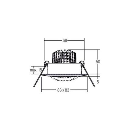 BRUMBERG BB14 indbyg. dim2warm RC blank hvid