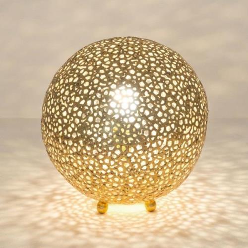 Lily Piccolo bordlampe, Ø 33 cm, guld