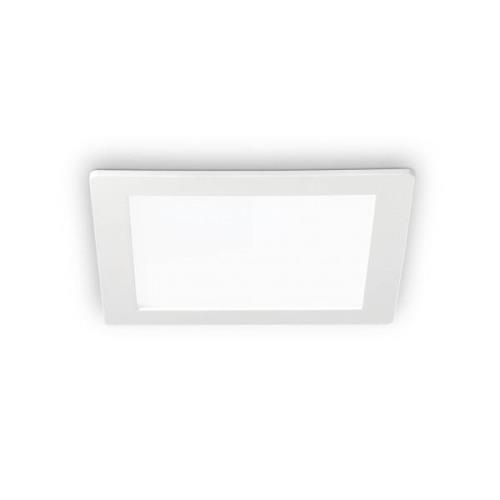 Groove LED-indbygningsspot, kvadrat 11,8 x 11,8 cm