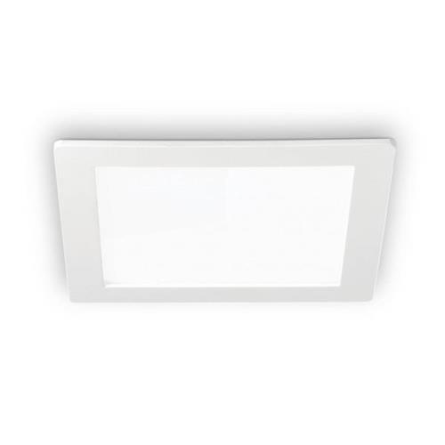 Groove LED-indbygningsspot, kvadrat, 16,8 x 16,8cm