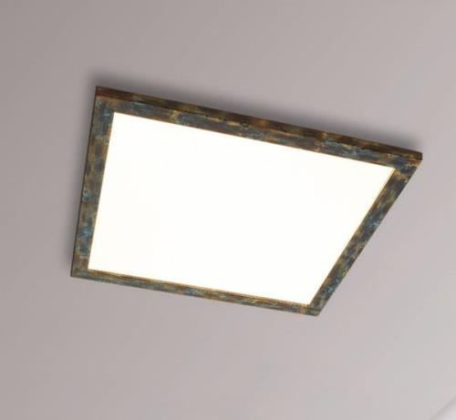 Quitani Aurinor LED-panel, guldfarvet patina, 68 cm