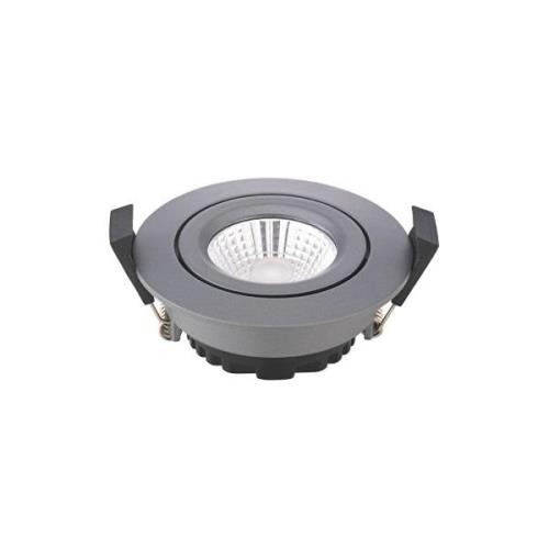 LED-indbygningsspot Diled, Ø 8,5 cm, 6 W, 3.000 K, antracit