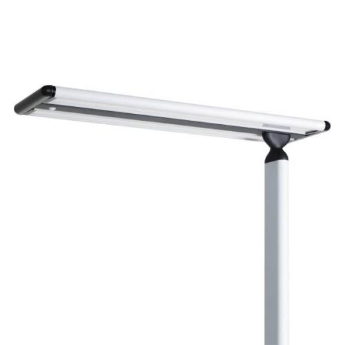 Prios Zyair LED-gulvlampe til kontoret, sølv 59,7 cm