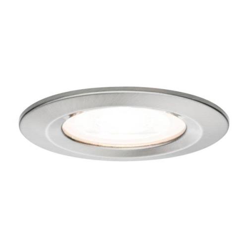 Paulmann LED-spot Nova rund, IP44, dæmpbar, jern