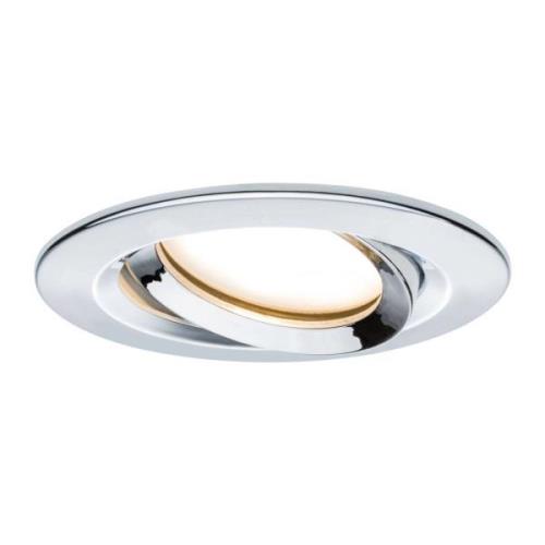 Paulmann Nova Plus LED-spot, rundt, krom