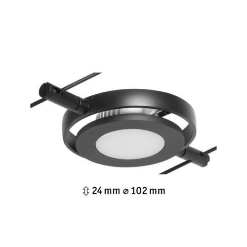 Paulmann Wire RoundMac spot til wiresystem, sort